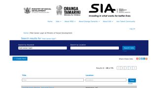 
                            5. Msd Career Login - Ministry of Social Development Jobs