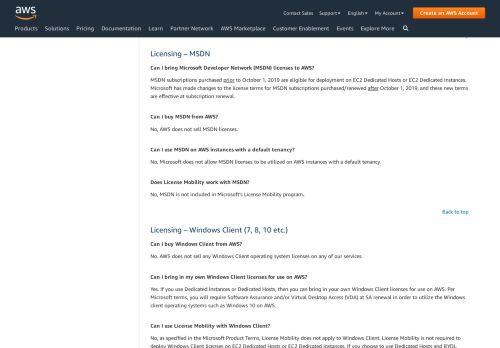
                            11. MSDN on AWS – Amazon Web Services (AWS)