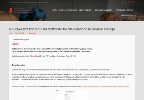 
                            4. MSDNAA mit kostenloser Software für Studierende in neuem Design ...