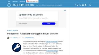 
                            4. mSecure 5: Passwort-Manager in neuer Version - Caschys Blog