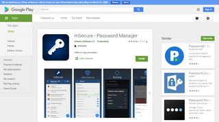 
                            11. mSecure - Password Manager – Apps bei Google Play