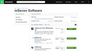 
                            9. mSeven Software - Download.com - CNET Download