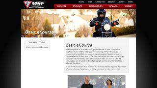 
                            7. MSF Basic eCourse - Motorcycle Safety Foundation