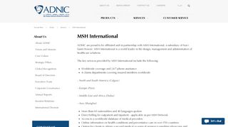 
                            12. MSH International | ADNIC