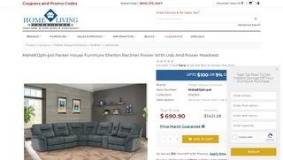 
                            5. Mshe812ph-pol Parker House Furniture Shelton Sectional