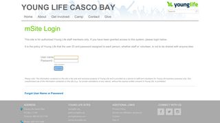 
                            4. mSite Login - Young Life Casco Bay