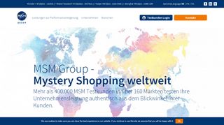 
                            1. MSM Group: Agentur für Mystery Shopping