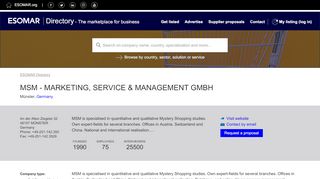 
                            11. MSM - Marketing, Service & Management GmbH – Market Research ...