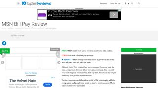 
                            6. MSN Bill Pay Review - Pros, Cons and Verdict - Top Ten Reviews