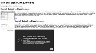 
                            10. Msn chat sign in. MSN Messenger ends its chat service after 14 years ...