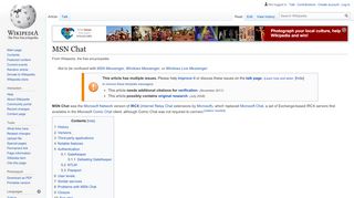 
                            9. MSN Chat - Wikipedia