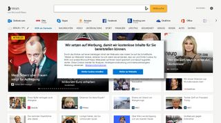 
                            5. MSN Deutschland | Nachrichten, Sport, Wetter, Hotmail & Outlook Login