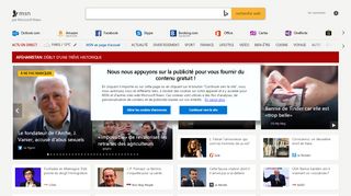 
                            3. MSN France: Hotmail, Outlook, actualités, météo ... - MSN.com