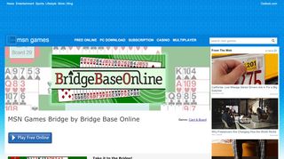 
                            8. MSN Games Bridge by Bridge Base Online - MSN Games - Free ...