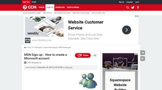 
                            9. MSN Sign-up - How to create a Microsoft account - Ccm.net