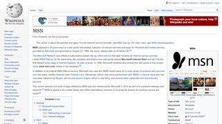 
                            5. MSN – Wikipedia