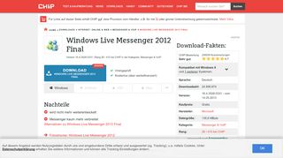 
                            6. MSN Windows Live Messenger - Download - CHIP
