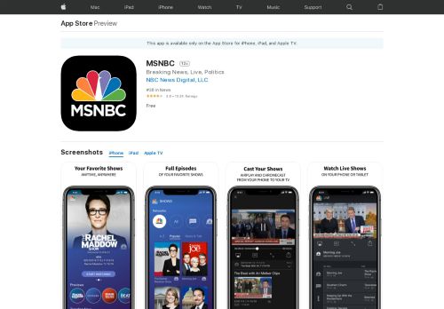 
                            12. MSNBC on the App Store - iTunes - Apple