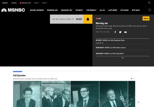 
                            1. msnbc TV – msnbc Live Stream and Latest Shows - MSNBC.com