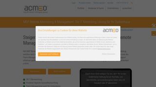 
                            2. MSP Remote Monitoring & Management - Acmeo