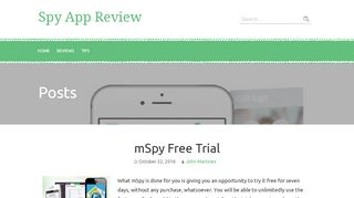 
                            7. mSpy Free Trial – Spy App Review