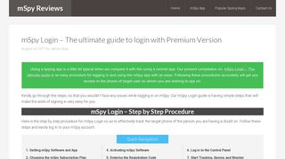 
                            5. mSpy Login – The ultimate guide to login with Premium Version