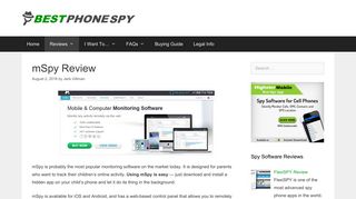 
                            7. mSpy Review: The Best Cell Phone Monitoring Software? - Spy Apps