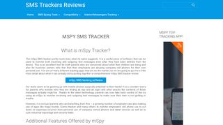 
                            10. mSpy SMS Tracker for Phone Review || SMSTrackers.com