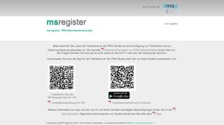 
                            3. msregister - Deutsches MS-Register der DMSG, Bundesverband e.V.