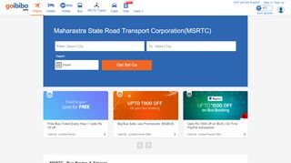 
                            5. MSRTC Bus Tickets Booking, Bus Reservation - Goibibo