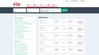 
                            13. MSRTC Online Bus Ticket Booking & Reservation | Via.com