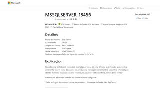 
                            1. MSSQLSERVER_18456 - SQL Server | Microsoft Docs