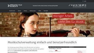 
                            2. MSVplus Musikschulverwaltung – Verwaltungssoftware für ...