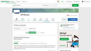 
                            8. MT Educare Employee Benefits and Perks | Glassdoor.co.in