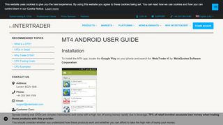 
                            3. MT4 Android User Guide - InterTrader