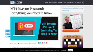 
                            1. MT4 Investor Password: Everything You Need to Know - EA-Coder.com