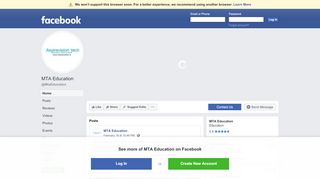 
                            9. MTA Education - Home | Facebook