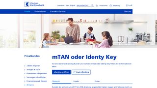
                            4. mTAN oder Identy Key | zkb.ch