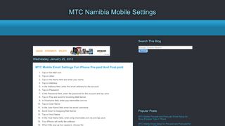 
                            8. MTC Mobile Email Settings For iPhone Pre-paid And Post-paid ~ MTC ...