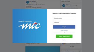 
                            6. MTC Namibia - #MTC_FAQs : Frequently Asked Questions... | Facebook