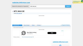 
                            10. mtc.max.se at Website Informer. Visit Mtc Max.