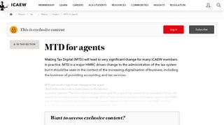 
                            6. MTD for agents | Making Tax Digital | ICAEW