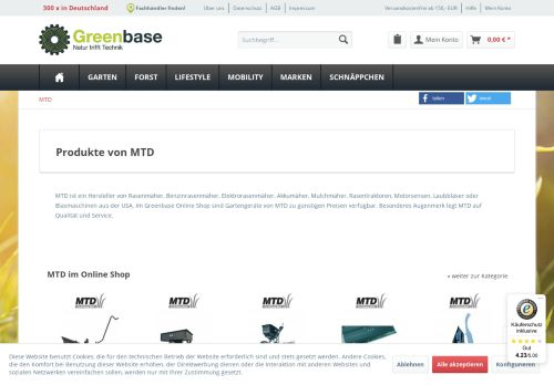 
                            6. MTD Online Shop | Greenbase