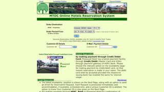 
                            6. MTDC - Online Hotels Reservation System