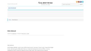 
                            4. Mtds Webmail | All About For Sale - In Stock