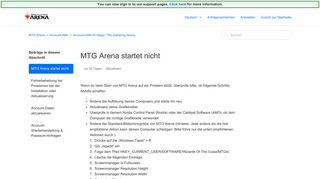 
                            1. MTG Arena startet nicht – MTG Arena