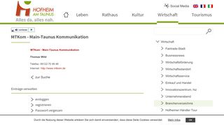 
                            13. MTKom - Main-Taunus Kommunikation | Hofheim am Taunus