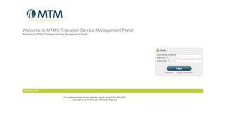 
                            6. MTM Service Management Portal Login