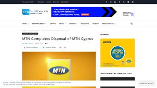 
                            10. MTN Completes Disposal of MTN Cyprus - TechFinancials
