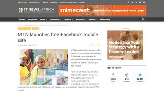 
                            9. MTN launches free Facebook mobile site |IT News Africa – Up to date ...